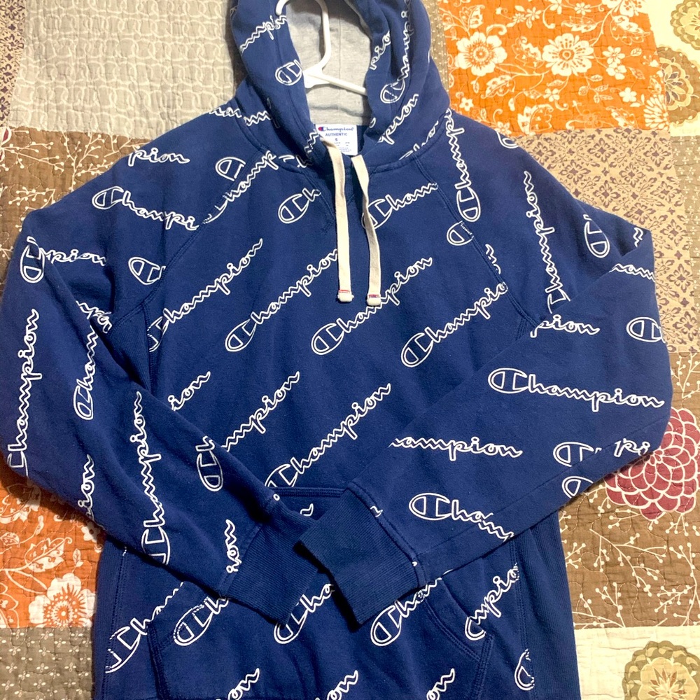 Champion hoodie, size small.